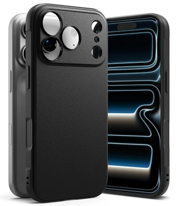 Juodas dėklas Apple iPhone 17 Pro / 18 Pro telefonui "Ringke Onyx"