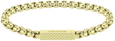 Lacoste Stilinga paauksuota apyrankė vyrams L`Essentiel 2040124