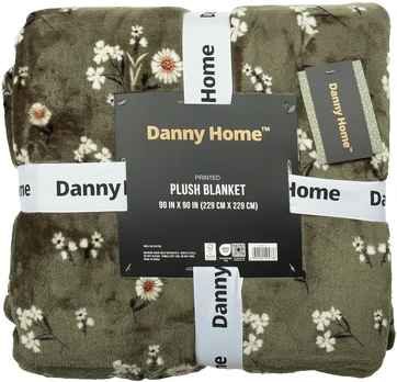 Blanket PLUSH MEADOW XL 230x230cm, olive žalias