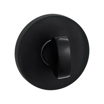 Juodas apvalus Wc skydelis durims Lo4 Slim