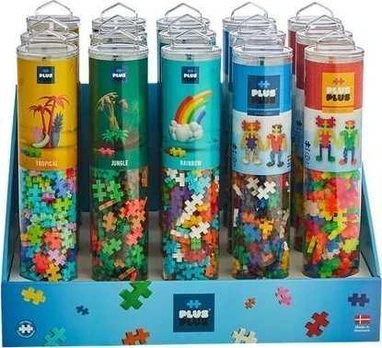 PlusPlus PLUS-PLUS EKRANŲ VAMZDŽIŲ MIŠINIS - 15 VAMZDŽIŲ