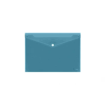 Envelope with print Forpus, A4, plastic, blue transparent