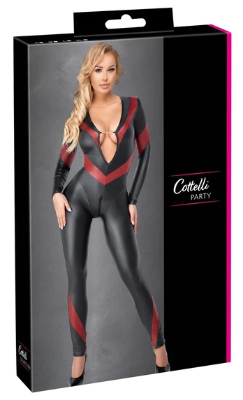 Cottelli party Jumpsuit w. red S glaustinukė