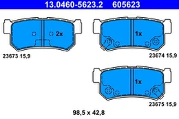 ATE 13.0460-5623.2 Brake pad set