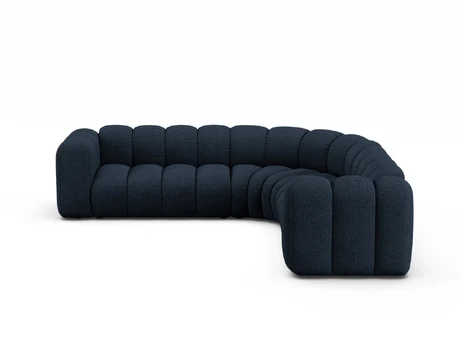 Modular Symmetrical Corner Sofa, "Lupine", 6 Seats, 280x280x70, Dark Blue