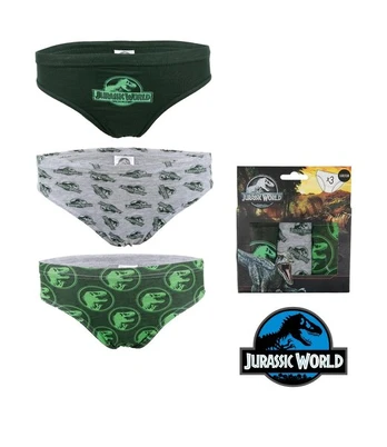 Kelnaitės berniukams Jurassic World, įvairių spalvų, 3 vnt.
