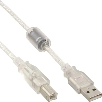 Kabelis USB Gembird USB-A - USB-B 5 m Juodas (34555)