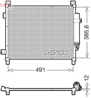 DENSO DCN46031 Air conditioning condenser