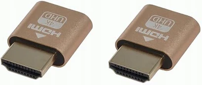 Wlgq Hdmi dummy load emulator 4k auksinis 2 vnt.