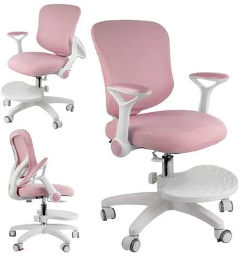 Spacetronik Vaikiška ergonominė biuro kėdė, rožinė