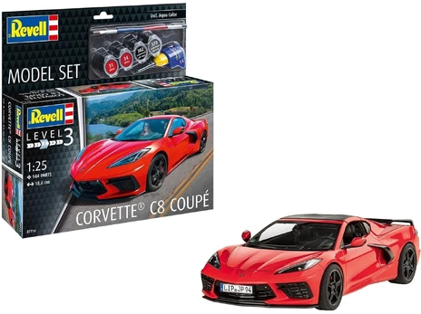 REVELL 1:24 modelis Corvette C8 Coupé, 67714