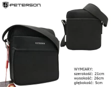 Torba męska PU PTN 788801 Black kaina