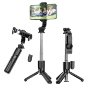 [Užsakomoji prekė] Selfie Stick Bluetooth - Hoco Tripod Mount Figure (K17) - Juodas kaina