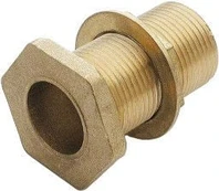 Jungtis Sobime Tank Connector with Flanged Back, žalvaris
