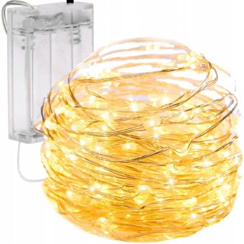 Girlianda 80 LED, šilta balta