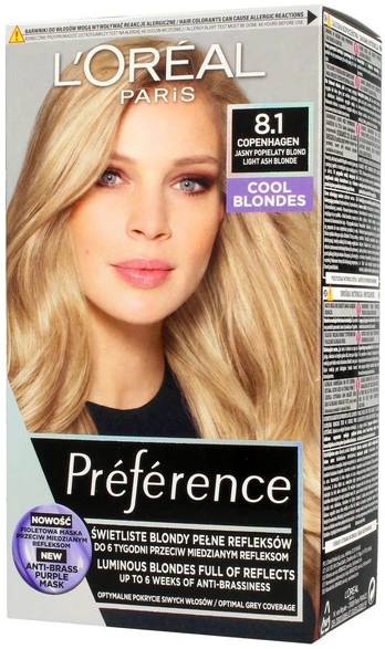 Plaukų dažai L’Oréal Paris Preference Cool Blondes, copenhagen
