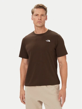 The North Face Marškinėliai Evolution Simple Dome NF0A8CZ2 Tamsiai ruda Regular Fit