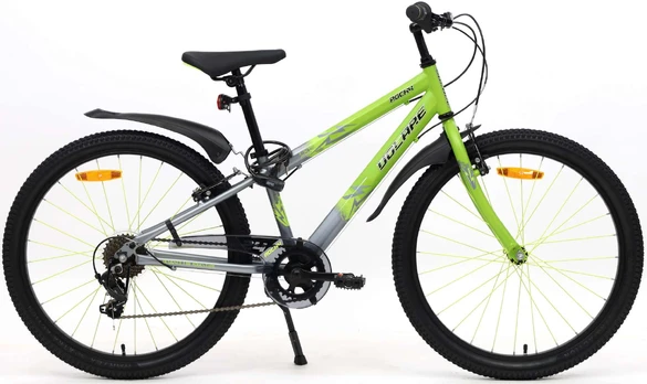 Vaikiškas dviratis, vaikų Volare Rocky 42411, žalias/pilkas, 24"