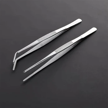 Pincetai, 1pc 20cm elbow tweezers