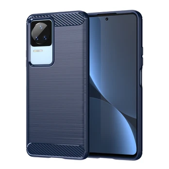 Dėklas Carbon Xiaomi Poco F4 5G Mėlynas DZWT2129