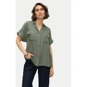 Vero Moda Marškiniai Bumpy 10310139 Žalia Regular Fit