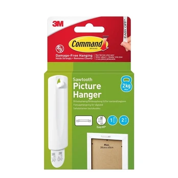 3M Command Sawtooth 1 Hook+2 Strips