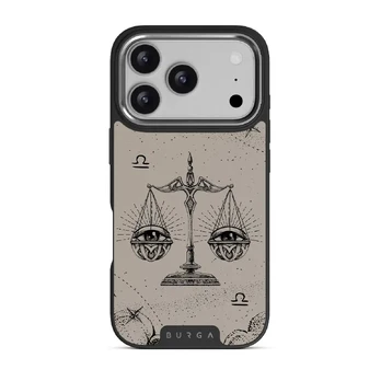 Libra - iPhone 17 Pro Case, Elite Dark (MagSafe) / Silver / Nude