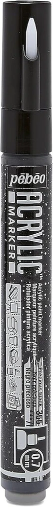 Pebeo Deco Marker, Precious Juodas, 0,7 mm