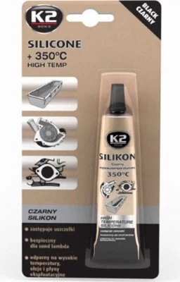 Hermetikas K2 85 g juodas silikoninis