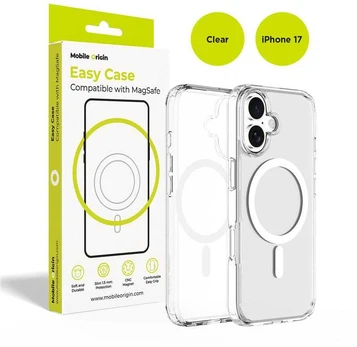 Dėklas Mobile Origin Hybrid MagSafe Case, clear - iPhone 17
