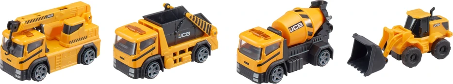 Teamsterz JCB statybinis automobilis, 10 cm