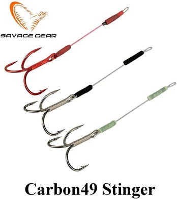 Pavadėlis Savage Gear Carbon49 Stinger #4 7.5cm 13kg