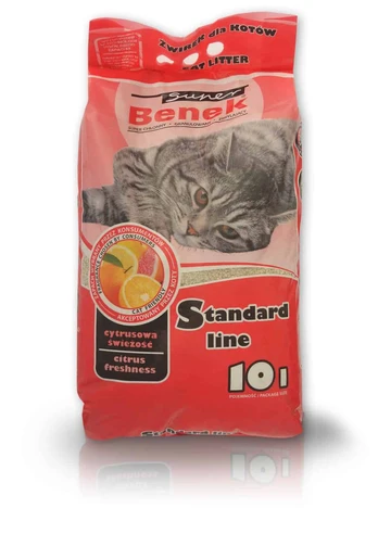 Kačių kraikas Super Benek Standard, bentonitas, 10 l