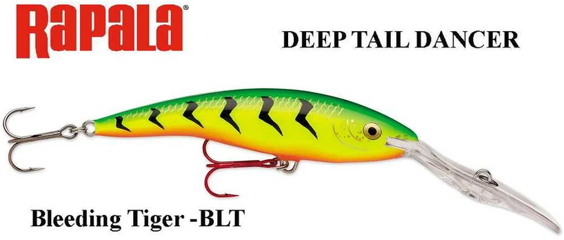 Vobleris Rapala Deep Tail Dancer BLT Bleeding Tiger