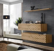 Sieninė lentyna ASM Switch L SB2, ąžuolo, 120 cm x 30 cm x 40 cm kaina