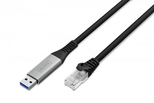 DIGITUS USB 3.2.RJ45 Ethernet Kabelis 1Gbit/s 3 m