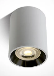 WHITE GU10 10W BLACK REFLECTOR DARK LIGHT
