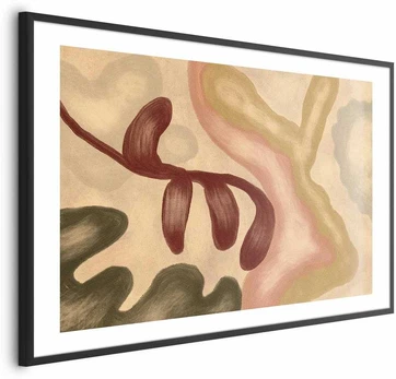 Artgeist Plakatas - Colorful Shapes - worn figures in lime wash technique