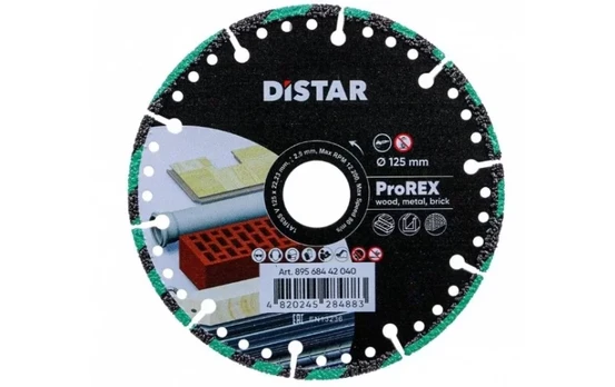 Distar ProREX 125mm Universalus pjovimo diskas
