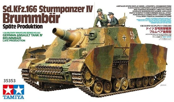 Tamiya - Sd.Kfz.166 Sturmpanzer IV Brummbär, 1/35, 35353