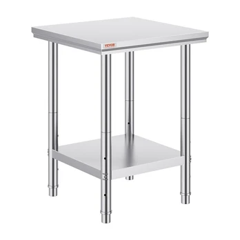 Stalas Vevor GZT60, sidabrinis