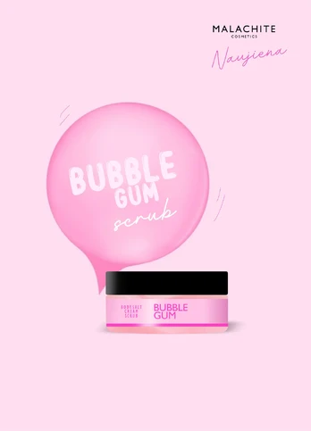 Kūno šveitiklis MALACHITE COSMETICS “BUBBLE GUM”, 200ml