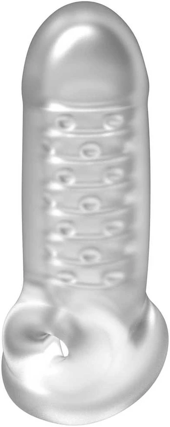 Doc Johnson OptiMALE Thick Extension Sleeve with Ball Strap, Transparent 15cm
