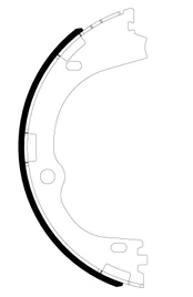 TEXTAR 91086300 Brake shoe set