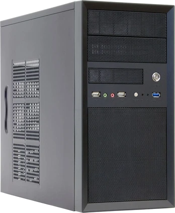 Chieftec CT-01B-OP kompiuterio korpusas „Mini Tower“ Juoda