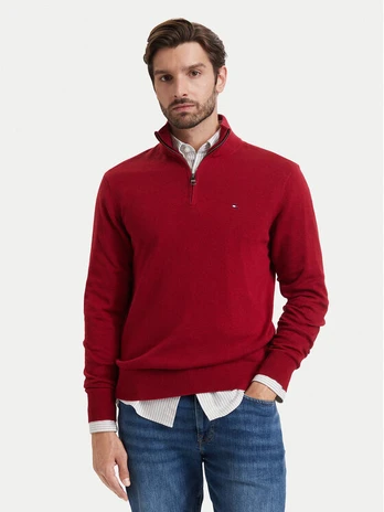 Tommy Hilfiger Megztinis MW0MW28049 Raudona Regular Fit