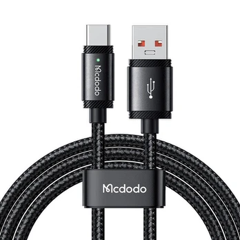 MCDODO USB-C GREITO ĮKROVIMO KABELIS SAMSUNG XIAOMI C TIPO 6A 120W 2M LED