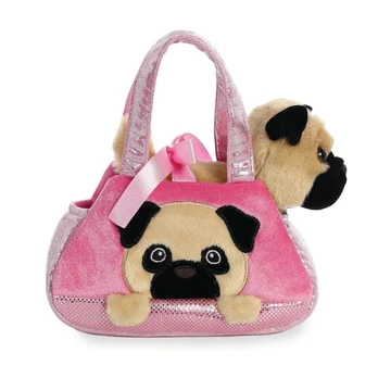 Aurora Fancy Pal Pug soft plush toy 21cm