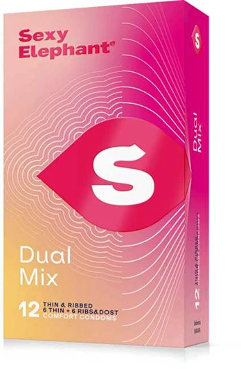 Sexy Elephant Dual Mix condom set 12 pcs