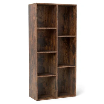 7 pakopų laisvai pastatoma knygų spinta "Bookcase Library